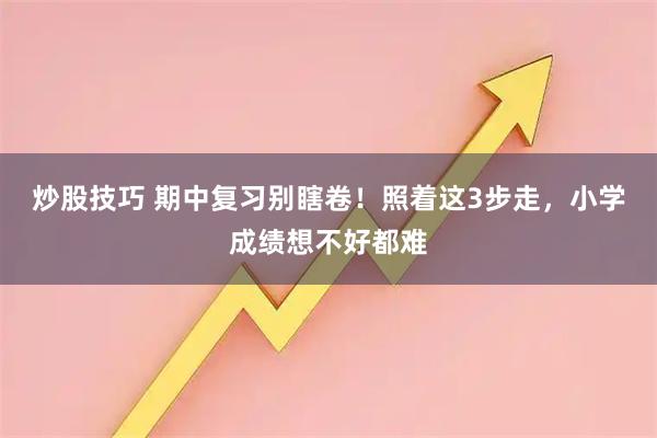 炒股技巧 期中复习别瞎卷!照着这3步走,小学成绩想不好都难